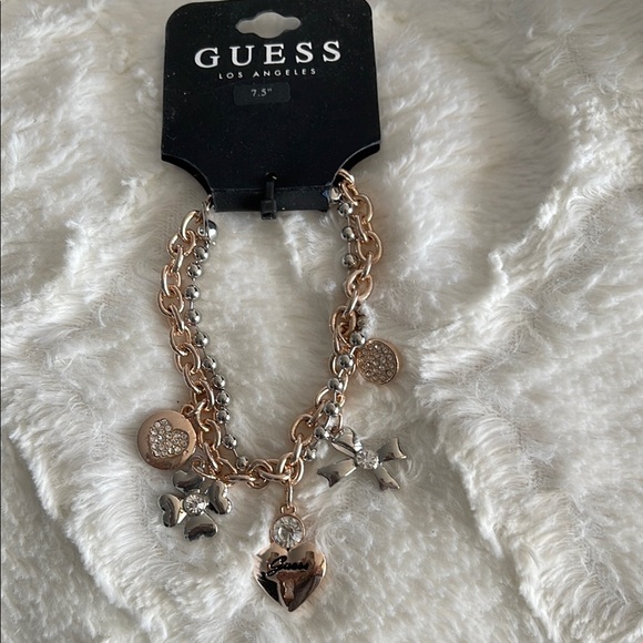 Guess Jewelry - Guess Mixed Metal Charm Bracelet